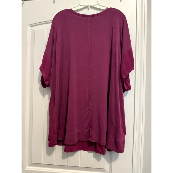 Torrid Dual Color Maroon Purple Top Size 3 - Picture 7 of 9